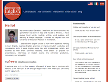 Tablet Screenshot of improving-english.com